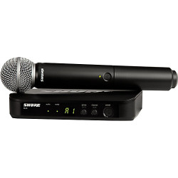 Shure BLX24/SM58 Professional Wireless Microphone System 