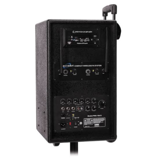 Soundart PWA-100-D Rechargeable Wireless PA With CD/DVD/MP3 Player