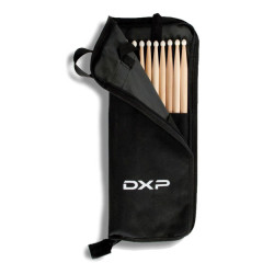 DXP TDK55AN Drum Stick Bag + 5 Pairs Of 5A Nylon Tipped Drum Sticks