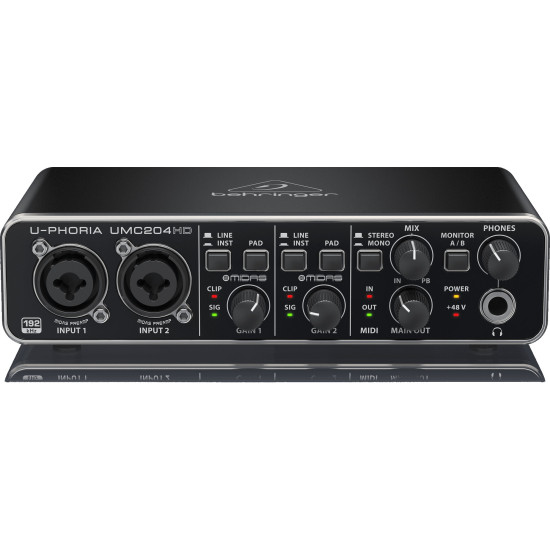 The Behringer U-phoria Umc204hd Interface The Behringer U-phoria Umc204hd Interface
