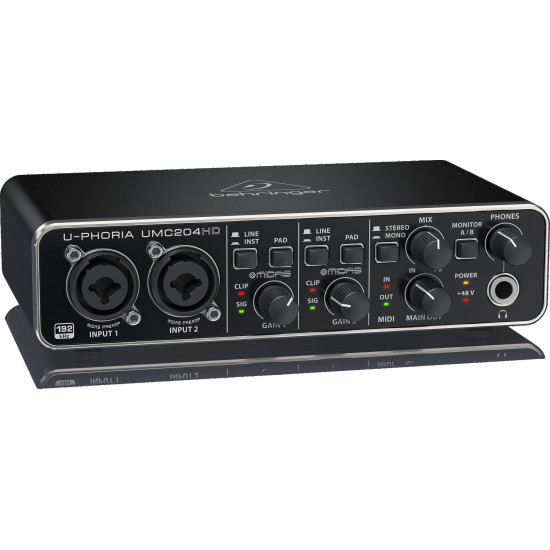 The Behringer U-phoria Umc204hd Interface The Behringer U-phoria Umc204hd Interface