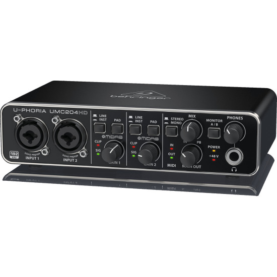 The Behringer U-phoria Umc204hd Interface The Behringer U-phoria Umc204hd Interface