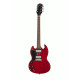 The Epiphone Tony Iommi Sg Special In Case Vintage Cherry Left-Hand