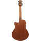 Ibanez AAM50CE Coral Red Burst Open Pore Top, Natural Open Pore Back and Sides Acoustic Guitar 