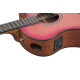 Ibanez AAM50CE Coral Red Burst Open Pore Top, Natural Open Pore Back and Sides Acoustic Guitar 