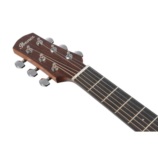 Ibanez AAM50CE Coral Red Burst Open Pore Top, Natural Open Pore Back and Sides Acoustic Guitar 