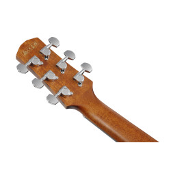 Ibanez AAM50CE Coral Red Burst Open Pore Top, Natural Open Pore Back and Sides Acoustic Guitar 