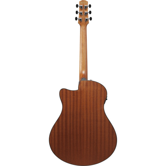Ibanez AAM50CE Sapphire Blue Burst Open Pore Top, Natural Open Pore Back and Sides Acoustic Guitar 