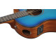 Ibanez AAM50CE Sapphire Blue Burst Open Pore Top, Natural Open Pore Back and Sides Acoustic Guitar 