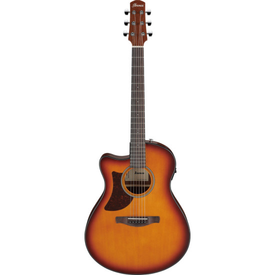 Ibanez AAM50LCE Open Pore Light Brown Sunburst Top Left Handed Acoustic Guitar 