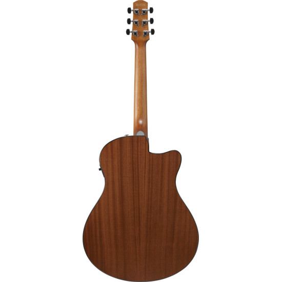 Ibanez AAM50LCE Open Pore Light Brown Sunburst Top Left Handed Acoustic Guitar 