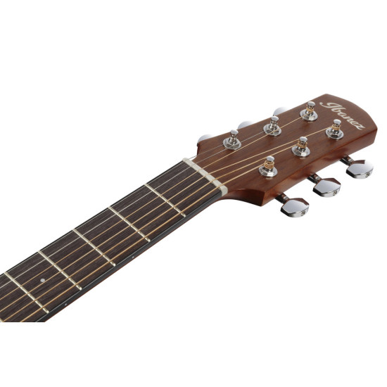 Ibanez AAM50LCE Open Pore Light Brown Sunburst Top Left Handed Acoustic Guitar 