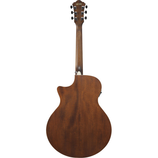 Ibanez AE140WKH Electro Acoustic Guitar Weathered Black Open Pore Top, Open Pore Natural Back and Sides