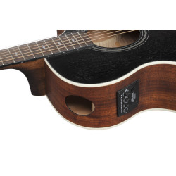 Ibanez AE140WKH Electro Acoustic Guitar Weathered Black Open Pore Top, Open Pore Natural Back and Sides