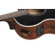 Ibanez AE140WKH Electro Acoustic Guitar Weathered Black Open Pore Top, Open Pore Natural Back and Sides