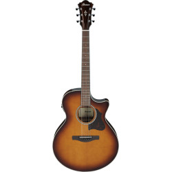 Ibanez AE160 Vintage Mahogany Sunburst High Gloss Acoustic Guitar