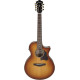 Ibanez AE3007FMH Tobacco Edge Burst High Gloss 7 String Acoustic Guitar