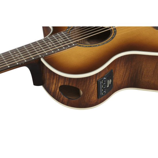 Ibanez AE3007FMH Tobacco Edge Burst High Gloss 7 String Acoustic Guitar