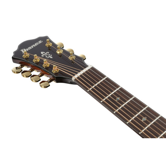 Ibanez AE3007FMH Tobacco Edge Burst High Gloss 7 String Acoustic Guitar