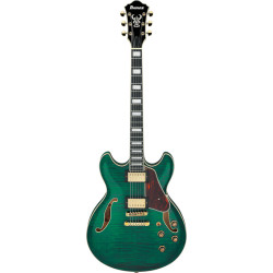Ibanez AS93FM Transparent Moss Green Electric Guitar