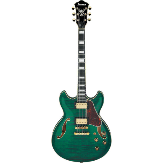 Ibanez AS93FM Transparent Moss Green Electric Guitar