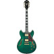 Ibanez AS93FM Transparent Moss Green Electric Guitar