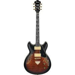 Ibanez AS93QMSP Dark Brown Sunburst Electric Guitar