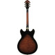 Ibanez AS93QMSP Dark Brown Sunburst Electric Guitar