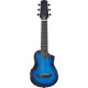 Ibanez AUP10FMNE Transparent Blue Sunburst Open pore Ukulele with Bag