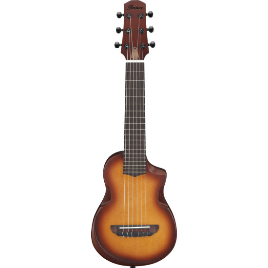 Ibanez AUP10N Open Pore Light Brown Sunburst Ukulele with Bag