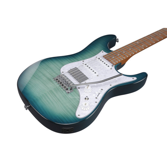 Ibanez AZ22S1F Transparent Turquoise Burst Electric Guitar