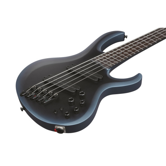 Ibanez BTB605MS Midnight Arctic Ocean Matte 5 String Electric Bass with Case