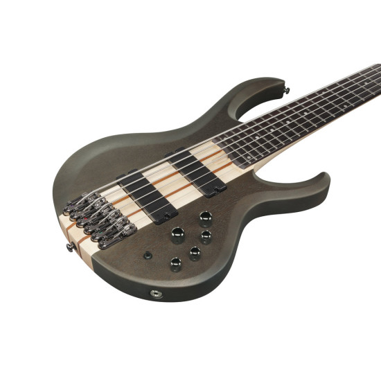 Ibanez BTB606 Transparent Gray Flat 6 String Electric Bass