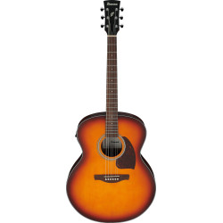Ibanez PJ50E Open Pore Vintage Amber Sunburst Top, Open Pore Natural Back and Sides Acoustic Guitar 