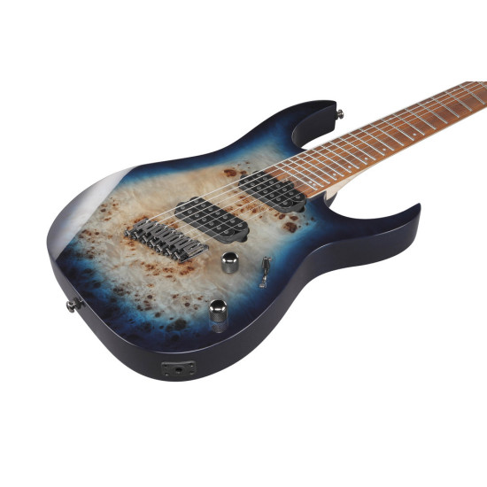 Ibanez RGMS7PB Cosmic Blue Star Burst Electric Guitar
