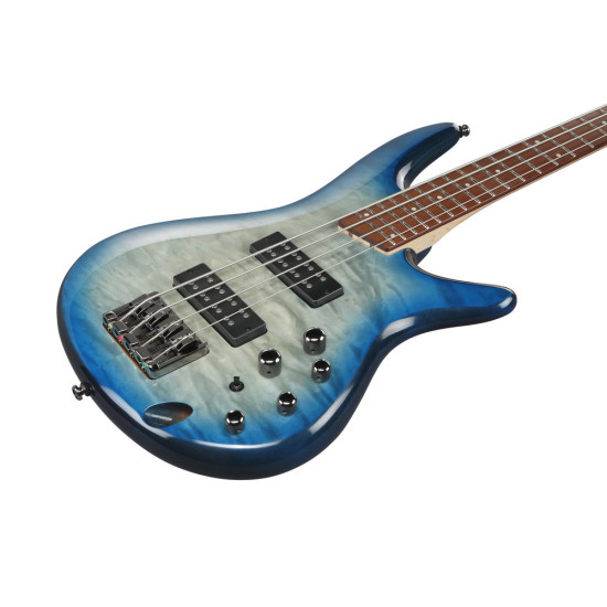 Ibanez SR400EQM Stained Cosmic Blue Starburst Electric Bass