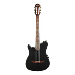 Ibanez TOD10NL Transparent Black Flat Tim Henson Nylon String Guitar Left Handed
