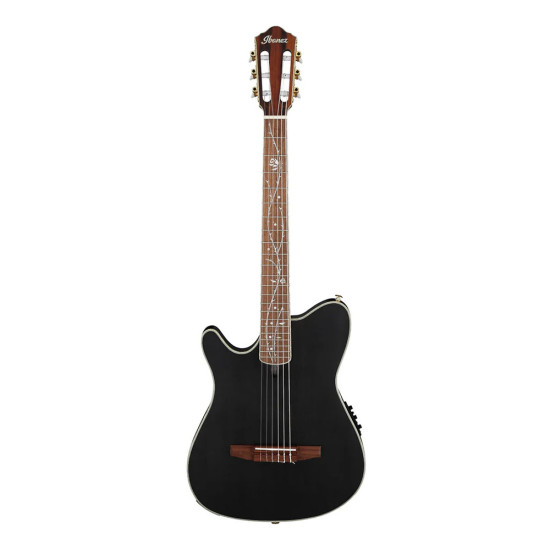 Ibanez TOD10NL Transparent Black Flat Tim Henson Nylon String Guitar Left Handed