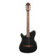 Ibanez TOD10NL Transparent Black Flat Tim Henson Nylon String Guitar Left Handed