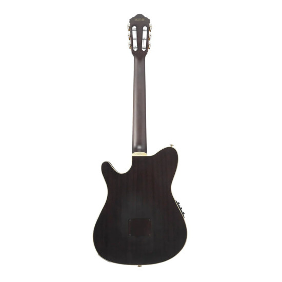 Ibanez TOD10NL Transparent Black Flat Tim Henson Nylon String Guitar Left Handed