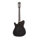 Ibanez TOD10NL Transparent Black Flat Tim Henson Nylon String Guitar Left Handed
