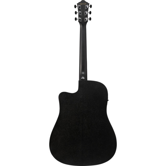 Ibanez V44CE Weathered Black Open Pore Acoustic Guitar 