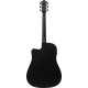 Ibanez V44CE Weathered Black Open Pore Acoustic Guitar 