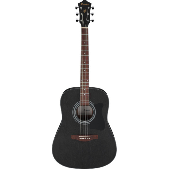 Ibanez V54NJP Weathered Black Open Pore Acoustic Guitar with Bag