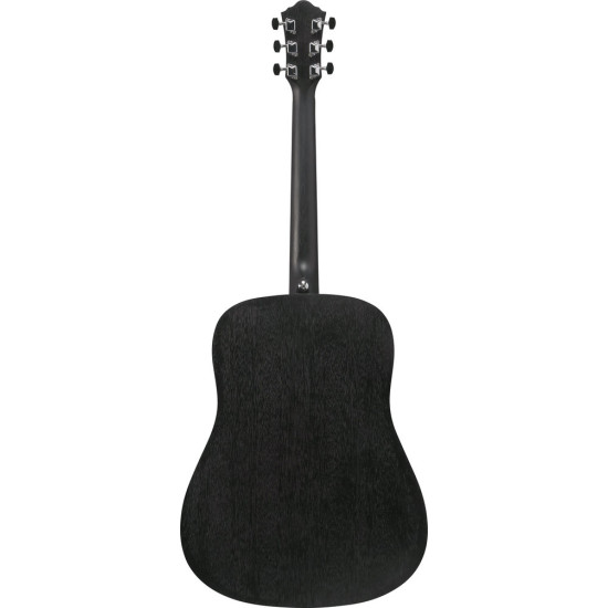 Ibanez V54NJP Weathered Black Open Pore Acoustic Guitar with Bag