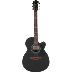 Ibanez VC44CE Weathered Black Open Pore Acoustic Guitar 