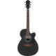 Ibanez VC44CE Weathered Black Open Pore Acoustic Guitar 