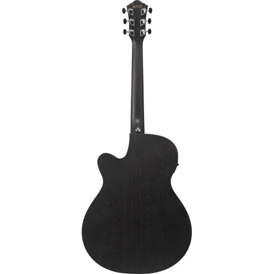 Ibanez VC44CE Weathered Black Open Pore Acoustic Guitar 