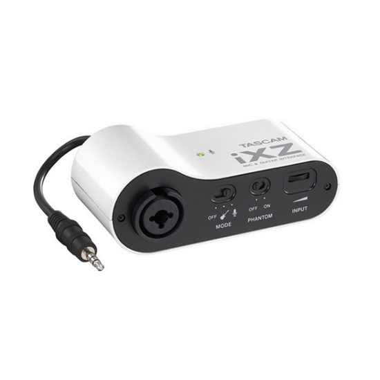 Tascam IXZ Mic & Guitar Audio Interface - For Iphone & Ipad